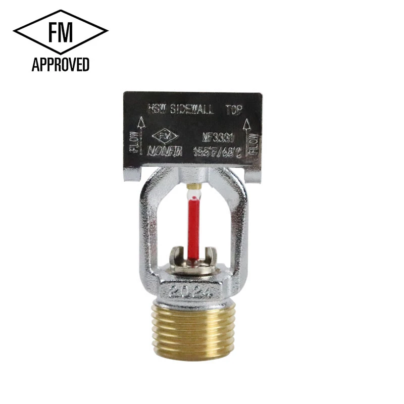 FM Ceadaithe K5.6 Sprinkler Dóiteáin Balla Taobh Le Bulb Gloine 3mm